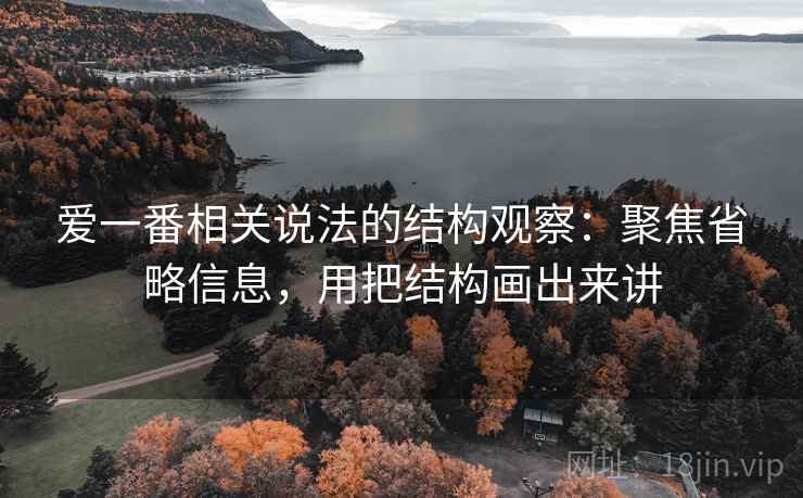 爱一番相关说法的结构观察：聚焦省略信息，用把结构画出来讲